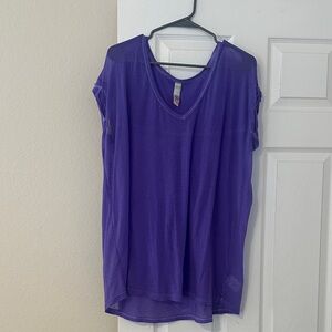 Free People Vibrant Purple Blouse